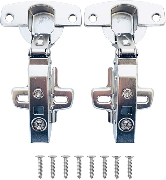 Hettich Sensys 8645i TH52 110 Degree Standard Hinges with Self Closing Mechanism Kitchen Cabinet Cupboard Door Hinge Full Overlay Pack of 2