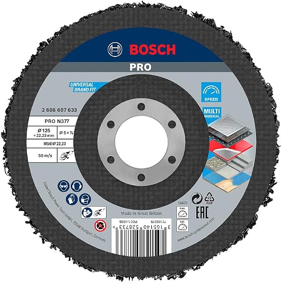 Bosch Reinigungsscheibe N377 Best for Metal 125 mm, 1 adet.