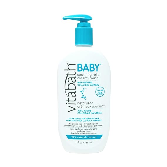 Vitabath Baby Soothing Relief Creamy Wash, 12 Fl Oz