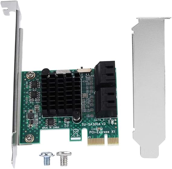 PCIE to SATA Adapter,PCIE to SATA 3.0 Expansion Card,4-Port PCIE to SATA 3.0 Expansion Controller Card Adapter 6G,SATA Controller Expansion Card with SATA3.0 Interface