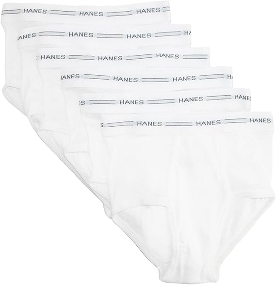 Hanes Boys' Brief Underwear, Cotton Underwear for Boys, No Ride-Up Briefs, 6 and 10 Packs
