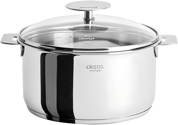 Cristel Casteline C16QMPKP Saucepan, 2 quart, Silver