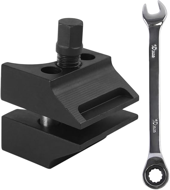 Universal Suspension Strut Split Hub Steering Knuckle Spreader Tool with Wrench, Car Suspension Strut Spreader Tool Compatible with VW audi bmw Ford Peugeot Citroen Automotive Steering Suspension Tool
