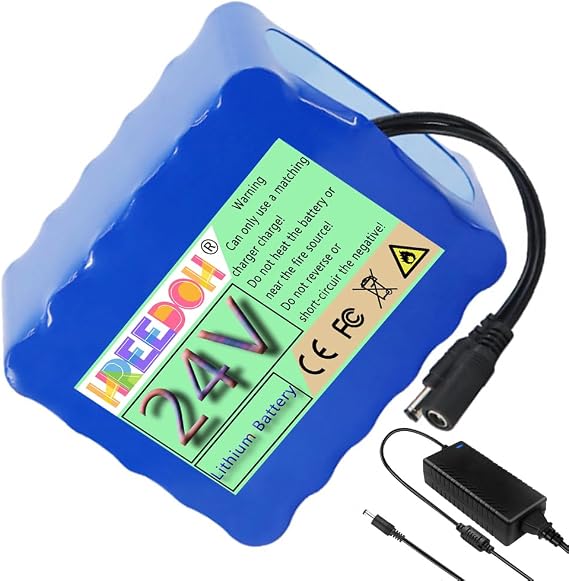 24 Volt Lithium Battery 24V 2.5AH 3AH 6AH 9AH 12AH 15AH 20AH 25AH 30AH 35AH Replacement Battery with Charger