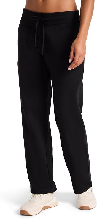 Reebok Women's Cozy Classic Sweatpant, Standard Fit, 30 Inseam, Midweight Cotton-Poly Fleece Fabric