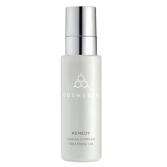Cosmedix Remedy Omega-Complex Treatment Oil - with Antioxidants and Vitamin E - Hydrate to Nourish and Protect Skin - Fast-Absorbing, Non-Greasy Drop - Give Radiant Glow to Dull, Dry Surfaces - 1 oz