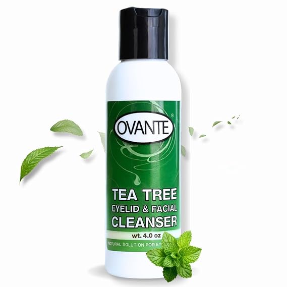 Tea Tree Oil Eyelid, Facial Cleanser Wash For Demodex Prone Skin 4.0 oz