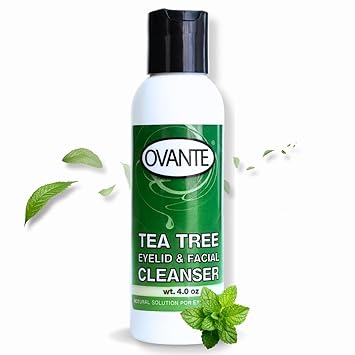 Tea Tree Oil Eyelid, Facial Cleanser Wash For Demodex Prone Skin 4.0 oz