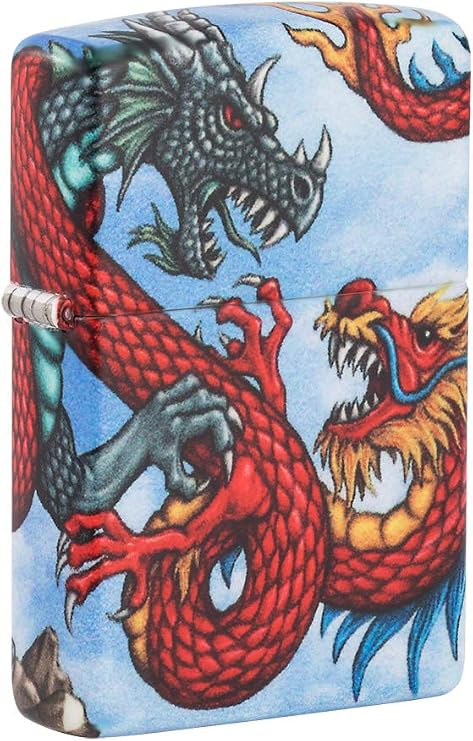 Zippo Dragon Design 540 Color Pocket Lighter, red, one Size