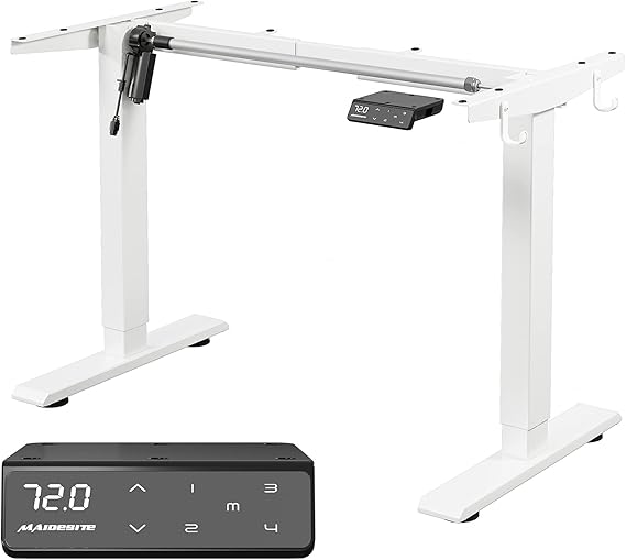 MAIDeSITe Height Adjustable Electric Standing Desk Frame Two-Stage