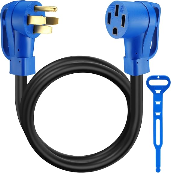 Kanayu 50 Amp RV/EV Extension Cord NEMA 14-50P to 14-50R ETL Listed, 6ft