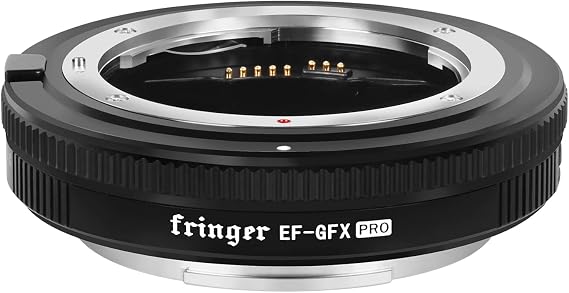 Fringer EF-GFX Pro FR-EFTG1 Auto Focus Camera Mount, Lens Adapter Ring Compatible with Canon EF to Fuji GFX100/ GFX100S, Sigma, Tamron EF Lens