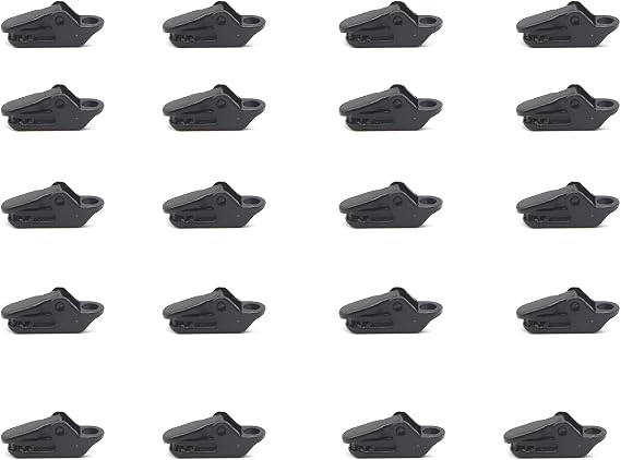 Camping Clips 20 Pcs Heavy Duty Tarp Clips Clamps Reusable Outdoor Grip Tent Clips Fastener Awning Clamps for Camping,Canopy,Carports,Shade Cloth,Garden Y5HWZPJ