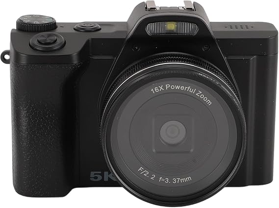 Digital Camera 48MP 5K HD WiFi Vlogging Camera with 58 mm UV Filter for Photography 3.5 Inch IPS Display Auto Focus 16x Digital Zoom Anti Shake Poetic Vlogging Video Camera