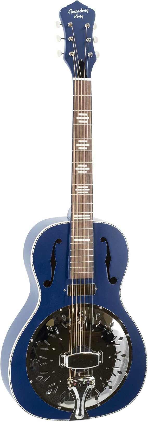 Dirty 30s Mini Bucker Resonator Guitar, 0 Body, Wabash Blue
