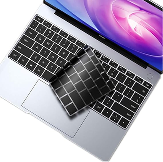 Se7enline Compatible with Huawei MateBook 13 Signature Edn Keyboard Cover, Ultra Thin Soft- Touch Silicone Keyboard Cover for 13" Huawei MateBook 13 Signature Edn.2K Touch Laptop, Black