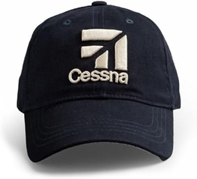 RED CANOE Cessna 3D Logo Cap Black