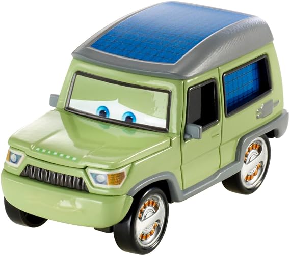 Disney / Pixar CARS 1:55 Scale Die Cast Miles Axlerod with Open Hood - Chase [Palace Chaos 4/9]
