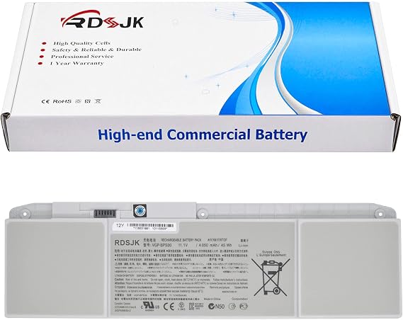 VGP-BPS30 Laptop Battery for Sony VAIO T11 T13 SVT-11 SVT-13 SVT11 SVT13 VAIO SVT111 SVT131 SVT1112 SVT1311 SVT1312 SVT13117ECS SVT13112FX Series SVT131A11L SVT131B11M SVT131A11M VGP-BPS30A 11.1V 45Wh