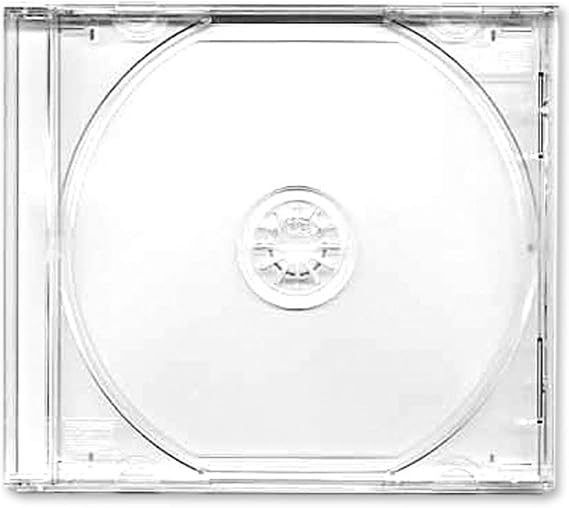 25 X CD DVD Jewel 10.4mm Cases for 1 Disc with Clear Tray - Pack of 25