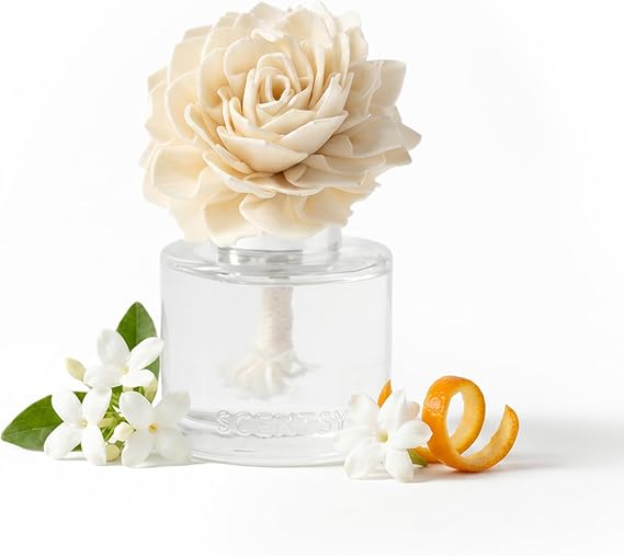 Scentsy Amazon Rain Dahlia Darling Fragrance Flower Diffuser Home Diffuser
