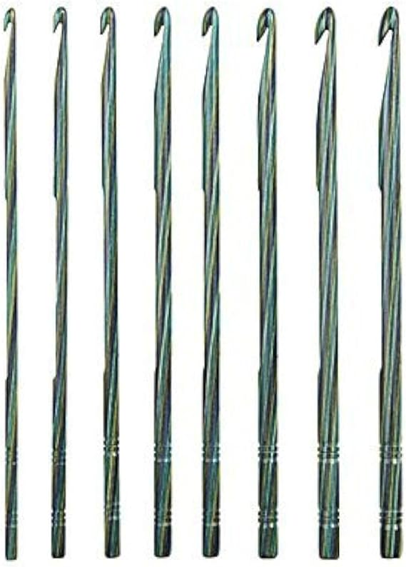 Knit Picks Caspian Wood Crochet Hook Set - 8 Sizes US E-K