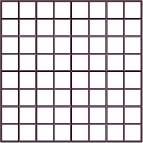 64 x1 inch size squares Multicutter