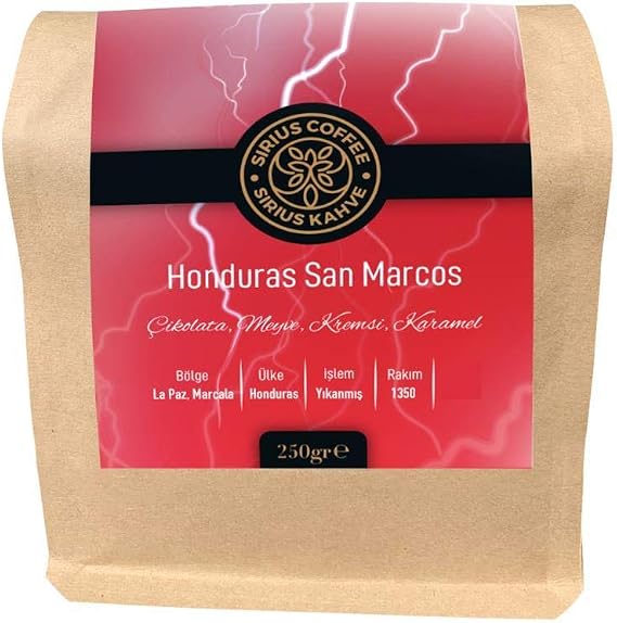 Sirius Premium Kahve Honduras San Marcos 250 gr - Çekirdek