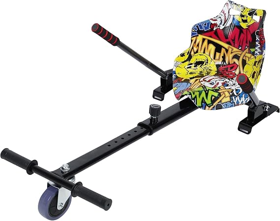 Hoverboard Seat Attachment, Hover Board Accessory Go Kart Compatible with 6.5"-10" Hoverboard, Adjustable Frame & Straps, Hoverboards Go Kart Attachment for Kids & Adults Camouflage