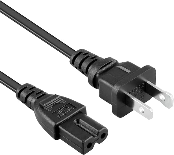 AC Power Cord Cable Plug Compatible with Sony PlayStation 1 2 PS1 PS2 XB DC Console System