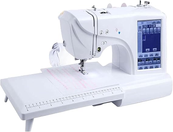 Automatic Sewing Machine Electric Embroidery Machine 158 Built-in Designs with 4" x 9.2" Embroidery Area and LCD Touch Screen, 210 Built-in Letters and 30 Pattern Borders, Sewing Made Easy