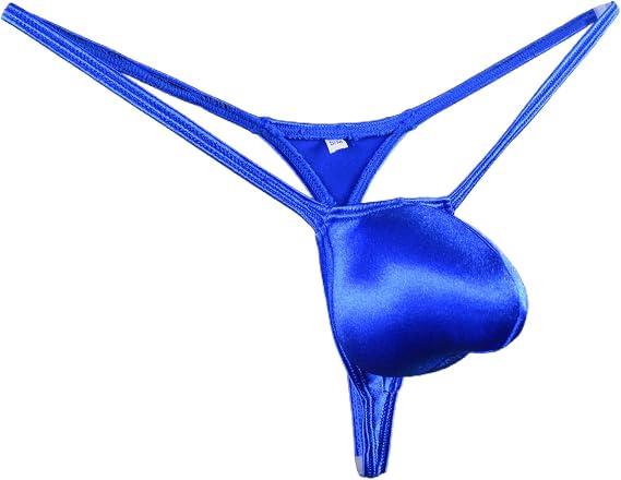 Mens G-strings Bulge Pouch Thongs Underwear Satin WSS62