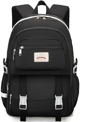 SCIONE Backpacks for Teen Girls-Black Laptop Backpack Middle High Students School College Bookbag Women Travel Daypack Bags