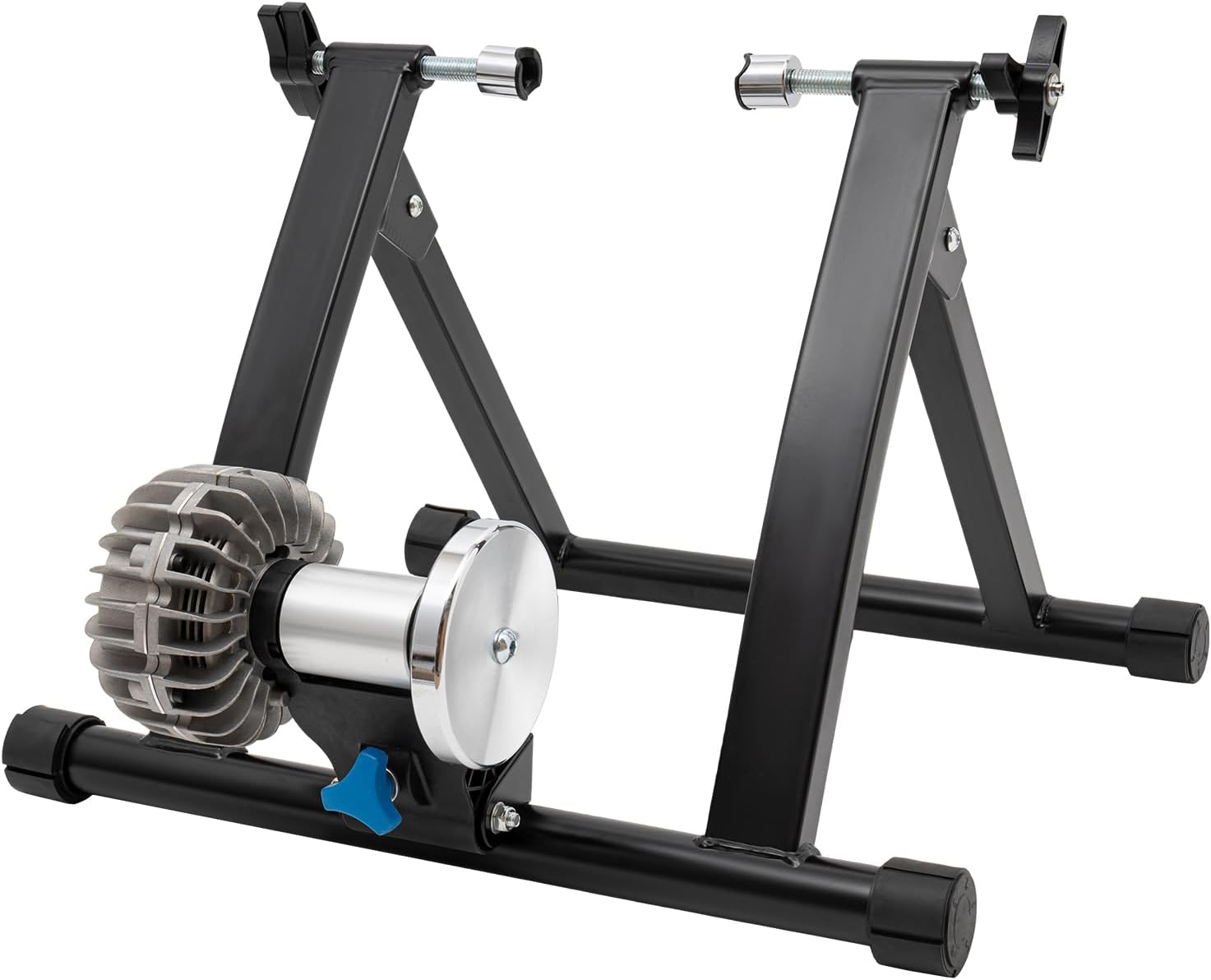 Bike Trainer, Foldable Fluid Bike Trainer Stand for Indoor Riding, Low Noise Bicycle Exercise Stationary Stand, for Mountain Bikes, Road Bikes, 55  48  40cm, Black