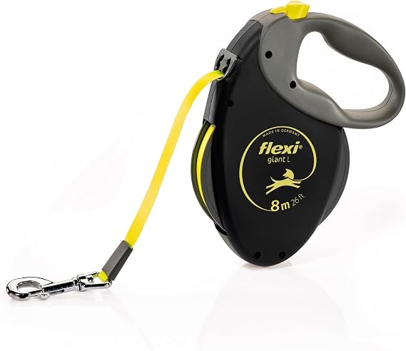 Bogdahn International Flexi Giant Neon Tape Dog Lead (8M) (Large/50kg)