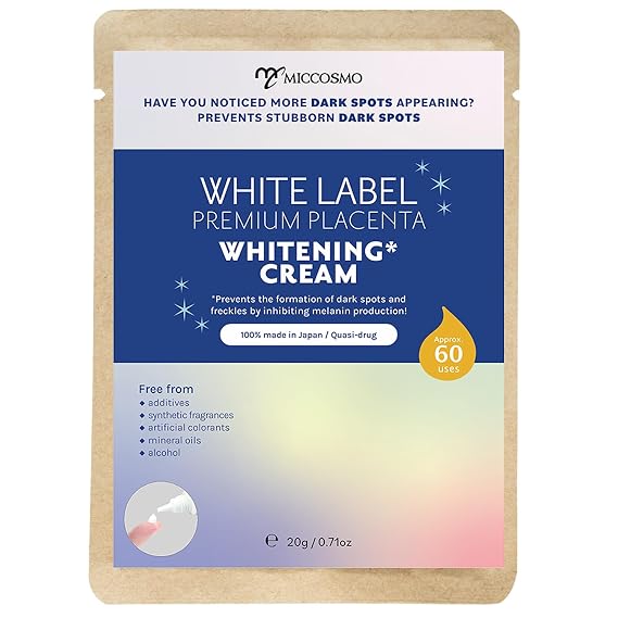White Label Platinum Placenta Whitening Cream - 20g Moisturizing Face Cream
