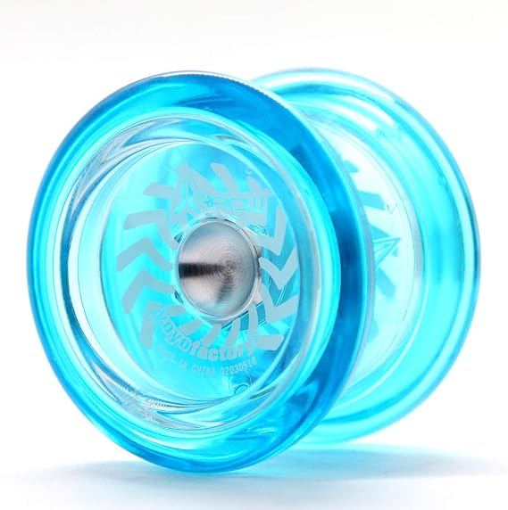 YoyoFactory Arrow Yo-Yo – Beginner to Pro Trick Yoyo, 2 Bearings – Blue