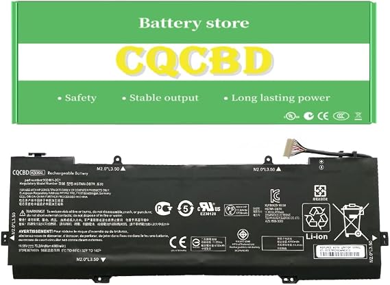 CQCBD KB06XL KBO6XL Laptop Battery for HP Spectre X360 15 15-Bl012DX 15-BL0XX 15-BL1XX 15-BL002XX 15T-BL000 15T-BL100 Z6K99EA Z6K97EA Z6K99EA Z6L00EA Z6L01EA Z6L02EA Series HSTNN-DB7R TPN-Q179