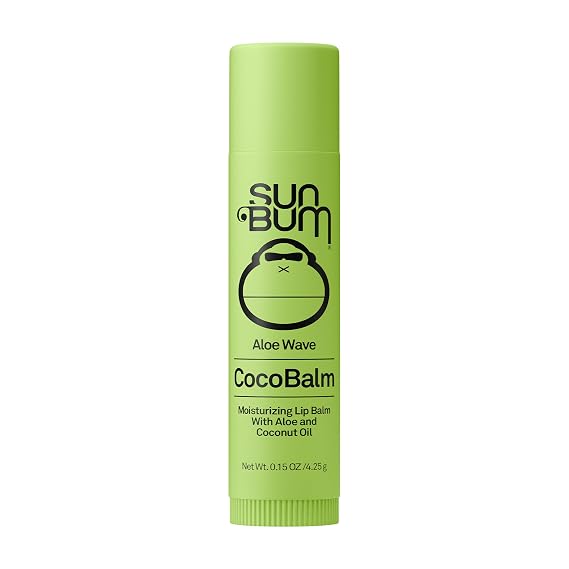 Sun Bum Cocobalm Aloe Wave - Hydrating Lip Balm With Coconut Oil and Aloe Vera - 0.15 oz Stick
