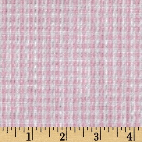Wide Width 1/8 Gingham Check Pink, Fabric by the Yard