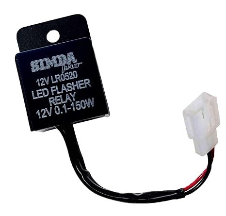Black Motorcycle Running Effect Indicator