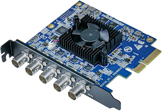 AVMATRIX VP51 5-CH SDI PCIe Capture Card - 3G-SDI I/O, 1080P60, Win/Linux, 24H Work, SDK Support, Live Stream/Video Conference