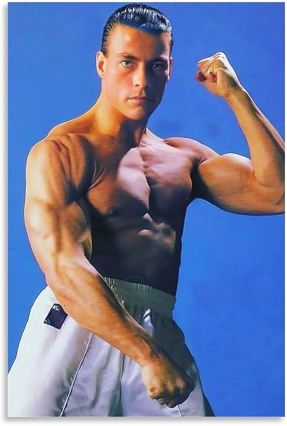 Jean Claude Van Damme Actor Poster (21)-2436 Art Poster Canvas Painting Decor Wall Print Photo Gifts Home Modern Decorative Posters Framed/Unframed 12x18inch(30x45cm)