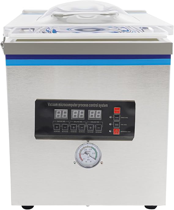 Vacuum Sealer Machine, Automatic Commercial Vacuum Chamber Sealer System Food Saver Sealing Machine Storage Packer 110V 360W