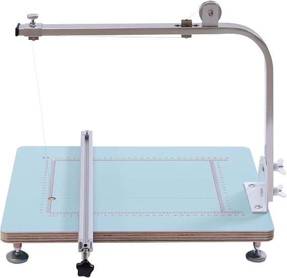 Electric Hot Wire Foam Cutter Table Styrofoam Cutting Machine Tabletop Hotwire Cutter with Guiding Rule Hand Tool for Cutting Foam Model Sculpting 0-500°C