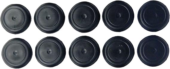5/8" 0.625 inch Black Rubber Plugs for Flush Mount Body and Sheet Metal Holes Qty 10