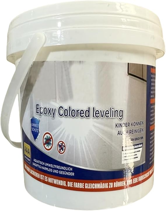 Epoxy Flooring Paint Non-Slip Water Based High Gloss Marble Effect Colored