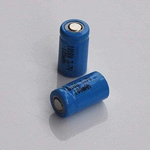 3.7V 10180 Lithium Rechargeable Battery Bateriage Cell 100 MAH for Flashlight Digital Apparatus-2 Pieces