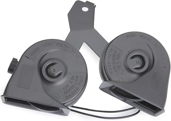 MITZONE Horn Assembly with Bracket Compatible with 2009-2014 Ford F-150 Replace 9L3Z-13832-A