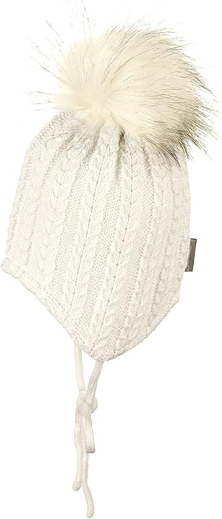 Baby Girl Beanie Ecru